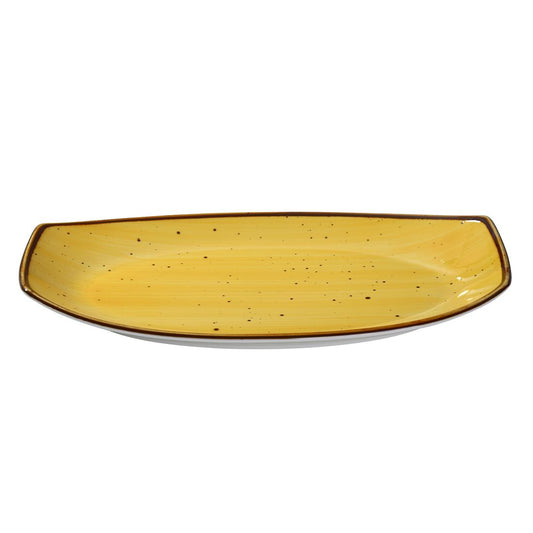 Yanco Rectangular Plate LY-213YL is a stylish and durable addition to any tableware collection. Crafted from high-quality porcelain with a sleek glaze finish, this plate offers excellent resistance to mechanical damage and temperature changes. Its versatile rectangular design makes it ideal for serving soups, salads, pasta, and hot meals. 