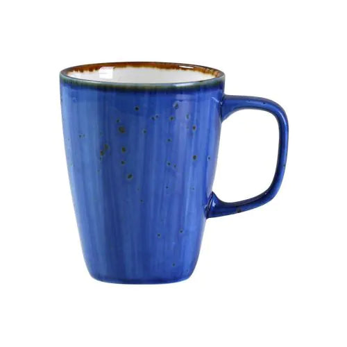 Yanco Mug LY-503BU is unique and high-quality restaurant drinkware. It is made from elegant porcelain. You can serve any cold or hot drinks in these mugs - coffee, tea, cocoa, etc. These mugs will perfectly fit any establishment. Thanks to the attractive appearance, they will always look stylish in your fine dining restaurant, cafe or catering events. The popular volume of the mug allows you to easily serve the right amount of drink. 
