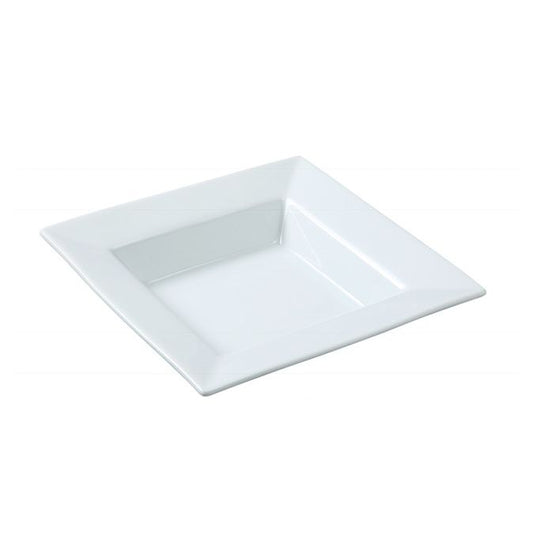 Yanco Soup Plate ML-309 is a stylish and functional addition to any dining establishment. Made from high-quality porcelain with a sleek super white finish, this square soup plate enhances the presentation of soups, salads, and stews. Its durable construction ensures long-lasting performance, making it ideal for restaurants, banquet halls, and catering services. Designed for convenience, this plate is dishwasher, oven, and microwave safe, providing ease of use in busy food service environments.