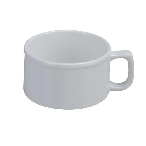 Yanco Soup Mug PT-9014I is a perfect addition to your melamine tableware collection. You can serve creamy soup, portions of salad, side dishes and more in these white cups. The cup is made from long-lasting, high-quality and reliable melamine material, that makes cups look like they are ceramics. These 12 Oz bouillon cups will perfectly fit any establishment. Cups have a smooth surface and a wide rim that subtly emphasize their design.