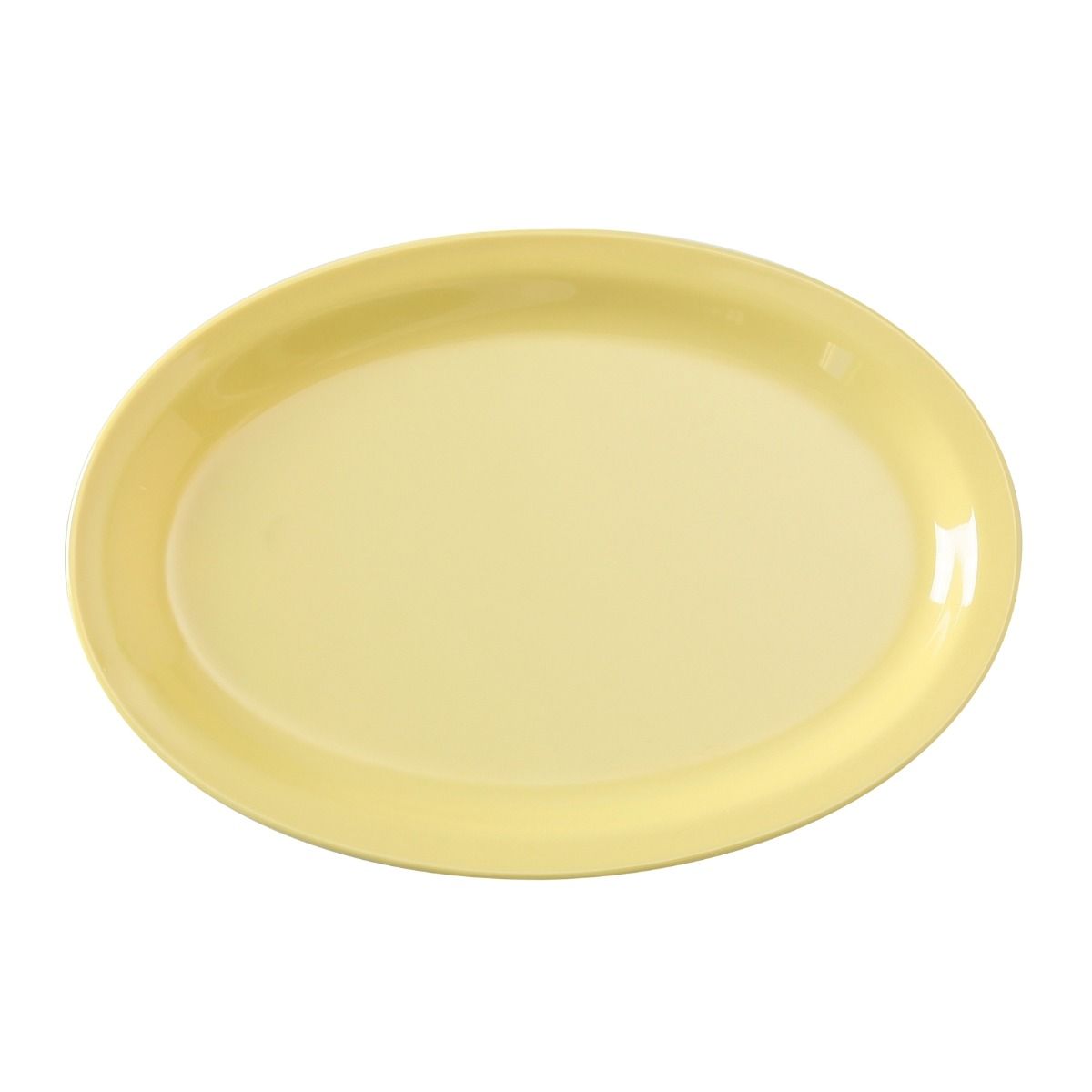 Yanco Oval Platter NS-512Y Performed in stylish yellow color, it can be used for serving turkey, vegetables, cold cuts or Asian appetizers. Manufactured from durable and reliable melamine, this dinnerware is popular for being unbreakable and affordable at the same time. Thanks to the stylish Nessico collection, these platters will perfectly fit any establishment design. 