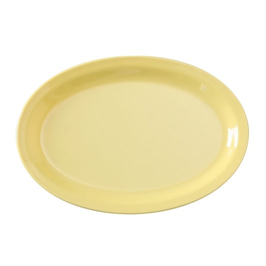 Yanco Oval Platter NS-512Y Performed in stylish yellow color, it can be used for serving turkey, vegetables, cold cuts or Asian appetizers. Manufactured from durable and reliable melamine, this dinnerware is popular for being unbreakable and affordable at the same time. Thanks to the stylish Nessico collection, these platters will perfectly fit any establishment design. 