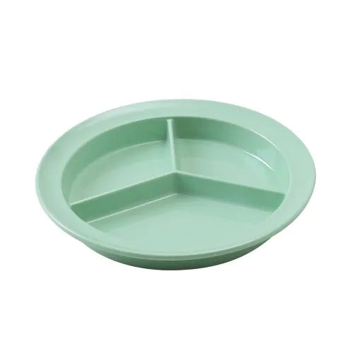 Yanco Deep 3-Compartment Plate NS-701G It is made from durable and reliable melamine material, which makes the plate look like ceramics. You can use this stylish plate to serve any dish you want. For example, you can use it for serving salads, side dishes, sushi or hot meals. The Nessico collection has an elegant and stylish design. Performed in green color, it will perfectly fit any restaurant environment. 