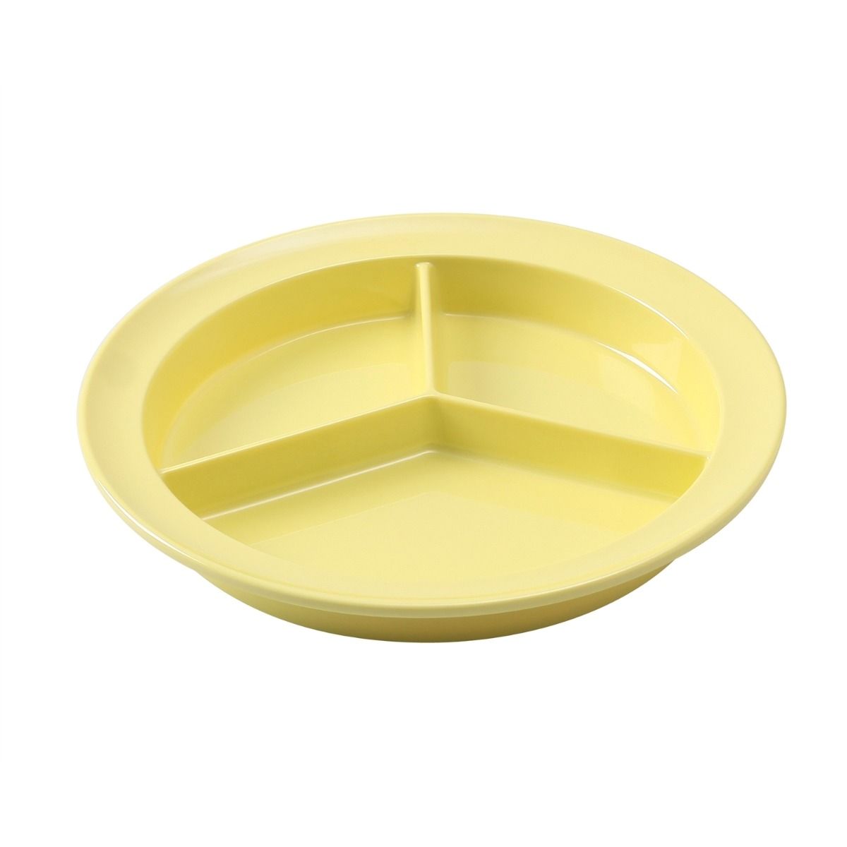 Yanco Deep 3-Compartment Plate NS-701Y It is made from durable and reliable melamine material, which makes the plate look like ceramics. You can use this stylish plate to serve any dish you want. For example, you can use it for serving salads, side dishes, sushi or hot meals. The Nessico collection has an elegant and stylish design. Performed in yellow color, it will perfectly fit any restaurant environment. 