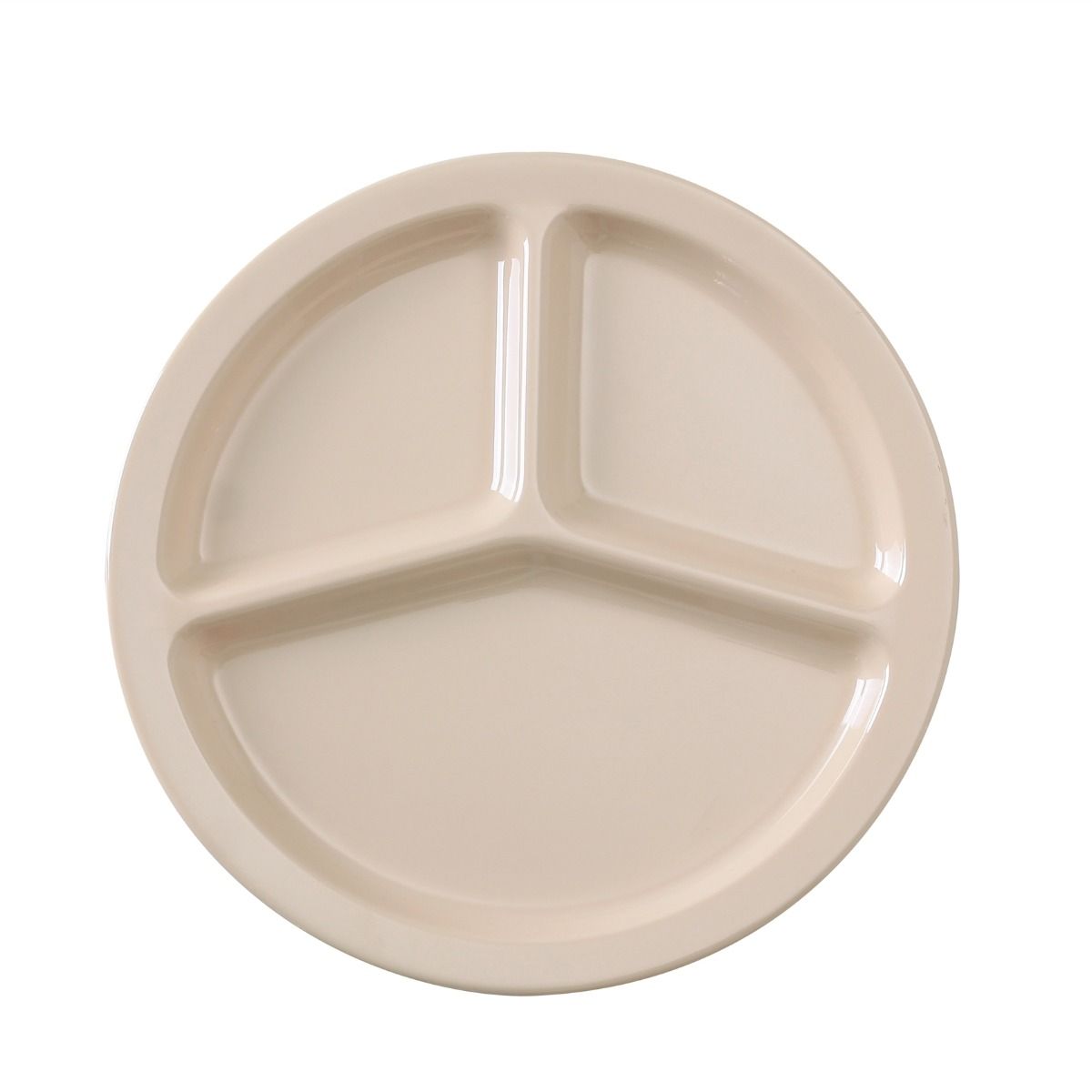 Yanco 3-Compartment Plate NS-702T It is made from durable and reliable melamine material, which makes the plate look like ceramics. You can use this stylish plate to serve any dish you want. For example, you can use it for serving salads, side dishes, sushi or hot meals. The Nessico collection has an elegant and stylish design. Performed in tan color, it will perfectly fit any restaurant environment. 