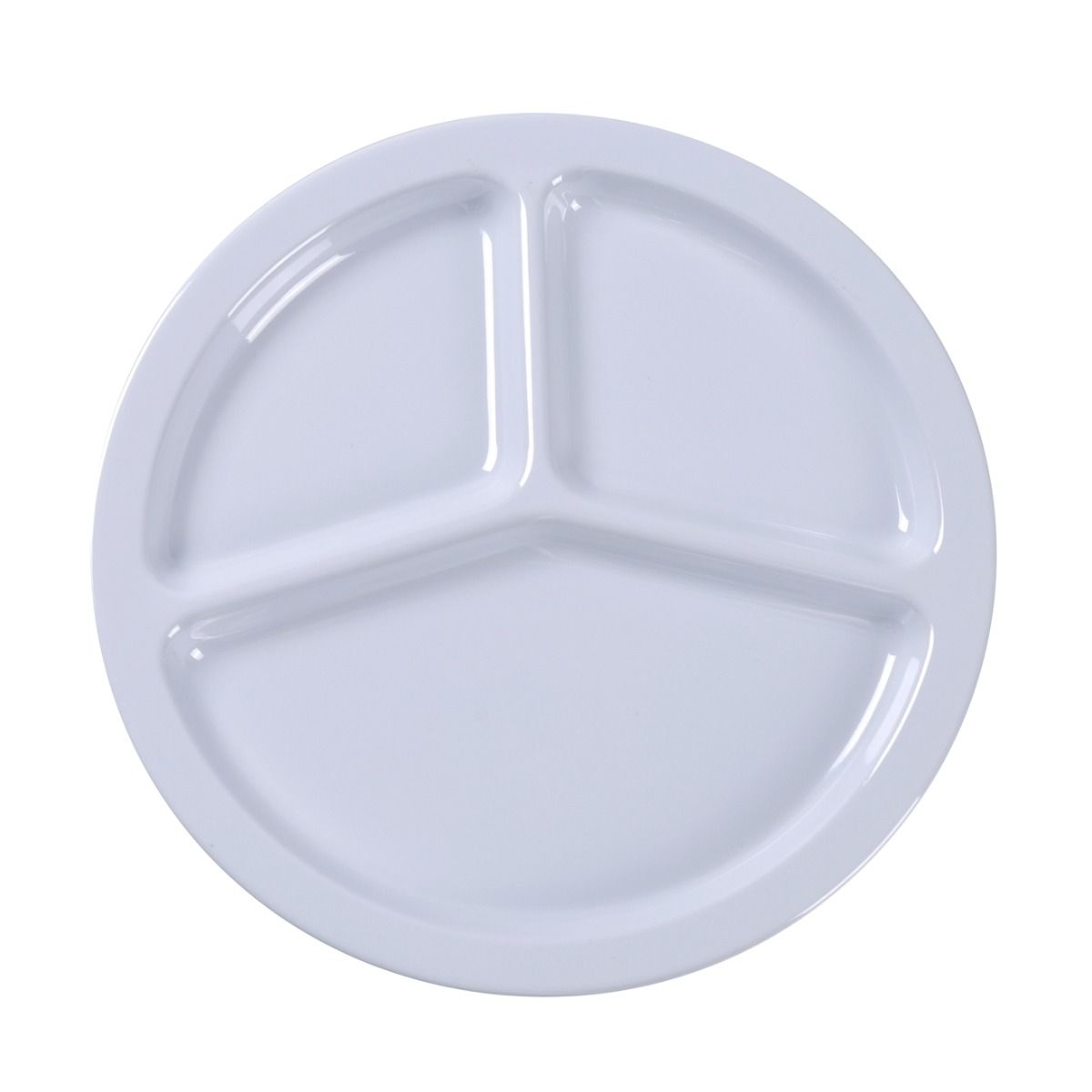 Yanco 3-Compartment Plate NS-702W It is made from durable and reliable melamine material, which makes the plate look like ceramics. You can use this stylish plate to serve any dish you want. For example, you can use it for serving salads, side dishes, sushi or hot meals. The Nessico collection has an elegant and stylish design. Performed in white color, it will perfectly fit any restaurant environment. 