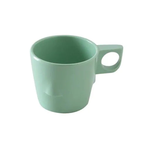 Yanco Stackable Bulbous Cup NS-9011G Made from the long-lasting and qualitative melamine these cups look like ceramics. The material is BPA free, so it doesn't contain any harmful substances. You can serve any cold or hot drinks in these cups - coffee, tea, cocoa, etc. These cups will perfectly fit any establishment design. Thanks to the elegant coupe shape, they will always look stylish in your cafeteria, restaurant or catering events.