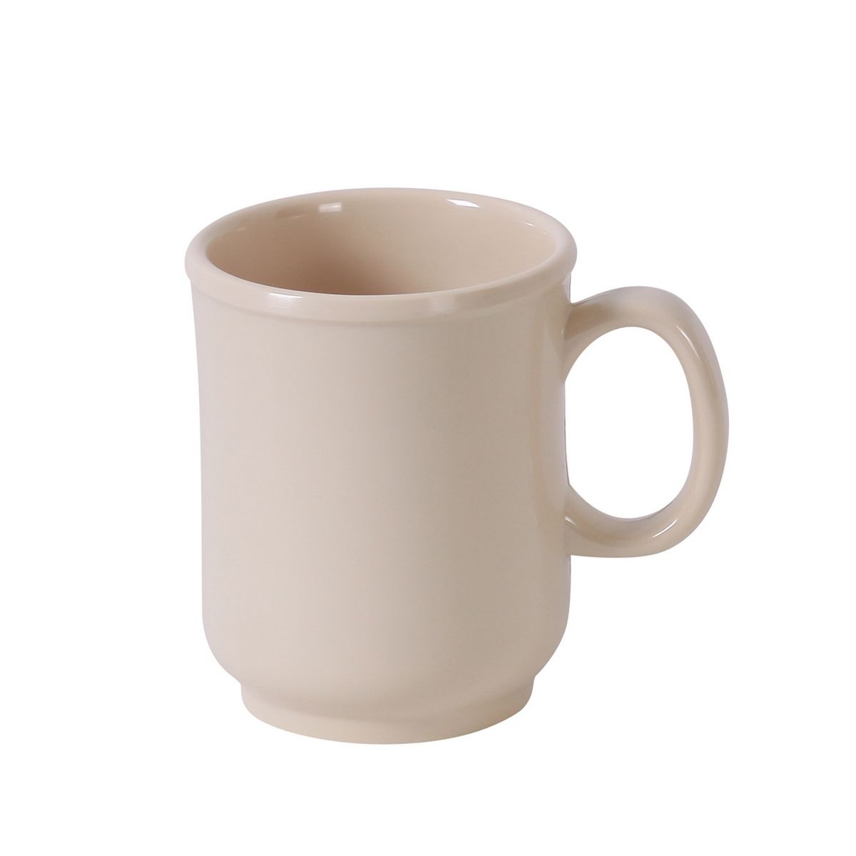 Yanco Bulbous Mug NS-901T Made from the long-lasting and high-quality melamine material these mugs look like ceramics. You can serve any cold or hot drinks in these cups - coffee, tea, cocoa, etc. These beige mugs will perfectly fit any establishment design. Thanks to the appearance, they will always look stylish in your cafeteria, restaurant or catering events. The popular volume and sizes of the mug allow you to easily serve the right amount of drink. 