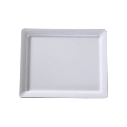 Yanco Rectangular Plate OK-7012 It is made from durable and reliable melamine material, which makes the plate look like ceramics. You can use this stylish plate to serve any dish you want. For example, you can use it for serving sushi, salads, side dishes, or other Asian cuisine appetizers. The Osaka collection has an elegant and stylish design. Performed in white color, it will perfectly fit any restaurant environment. 