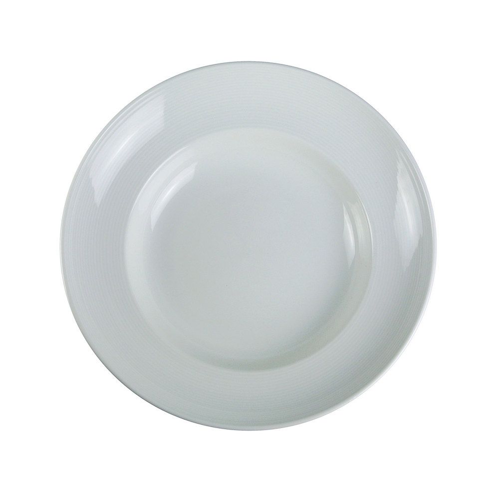Yanco Dessert Plate PA-612 is a sophisticated choice for showcasing desserts, pasta, and soups in restaurants, cafes, and catering establishments. Featuring wide rims and a sleek curved design, this plate enhances food presentation while adding elegance to any table setting. Made from high-quality porcelain, it is built for durability and long-term use. The super white color complements any decor, making it a versatile addition to your dinnerware collection. Designed for convenience, this plate is also