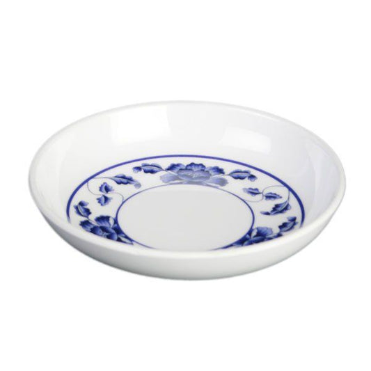 Yanco Sauce Dish PO-1101 is a perfect solution to serve sauces, dips, spices, and herbs that accompany the oriental dishes in your food-serving establishment. Thanks to the high-quality, reliable and affordable melamine material, these sauce dishes can With stand the heavy commercial use. While looking like they are handmade ceramics such dishes won't chip, break, or stain. The Peony collection is performed in Chinese style, that will perfectly fit most of the establishments' designs. 