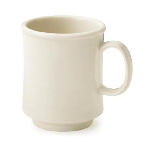 Yanco Coffee Mug PT-908 is a unique and affordable restaurant drinkware. Made from the long-lasting and high-quality melamine material these mugs look like ceramics. You can serve any cold or hot drinks in these cups - coffee, tea, cocoa, etc. These white mugs will perfectly fit any establishment design. Thanks to the appearance, they will always look stylish in your cafeteria, restaurant or catering events. The popular volume and sizes of the mug allow you to easily serve the right amount of drink.