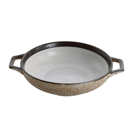 Yanco Bowl With Handle RO-512 is made from high-quality porcelain, offering a reliable and versatile option for serving rice, miso soup, noodles, and salads. Its smooth glazed finish and crisp white design make it a perfect addition to any table setting, whether in fine-dining restaurants, catered events, outdoor dining, or hotels. With a 16-ounce capacity, this bowl provides ample space for various dishes, while the convenient handle ensures easy serving and handling. 