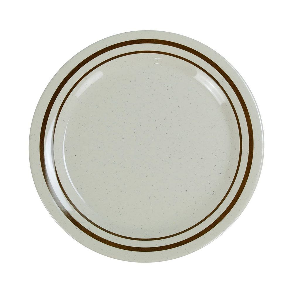 Yanco Round Dinner Plate SS-107 is a durable and elegant choice for both casual and professional dining settings. Measuring 7.25 inches in diameter, this round plate is ideal for serving salads, side dishes, sushi, or hot meals. Made from high-quality melamine, it provides the look of ceramic while offering superior durability, making it perfect for busy restaurants, catered events, and home dining. 