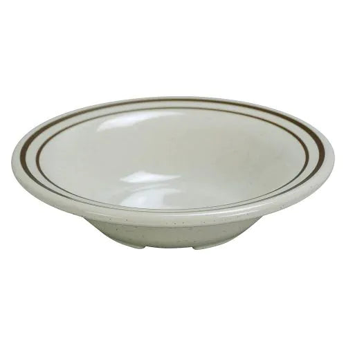 Yanco Salad Bowl SS-307 is a stylish and durable serving solution, perfect for both commercial and home dining. With a 14 oz. capacity and measuring 7.25 inches in diameter and 1.5 inches in height, this beige melamine bowl is ideal for serving salads, soups, rice, and appetizers. Crafted from heavy-weight melamine, it mimics the look of ceramic while offering superior durability and break resistance. 