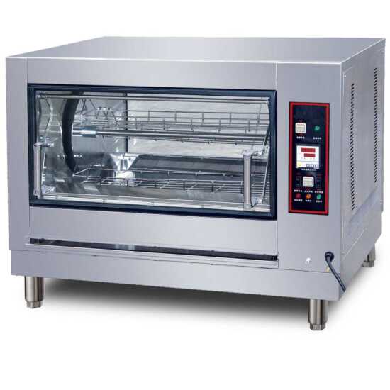 Cookline GR-268 40-inch gas commercial rotisserie oven, designed for cooking 12 chickens, operating on 115V, ideal for evenly roasting poultry in busy restaurant kitchens