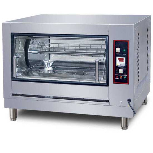 Cookline GR-268 40-inch gas commercial rotisserie oven, designed for cooking 12 chickens, operating on 115V, ideal for evenly roasting poultry in busy restaurant kitchens