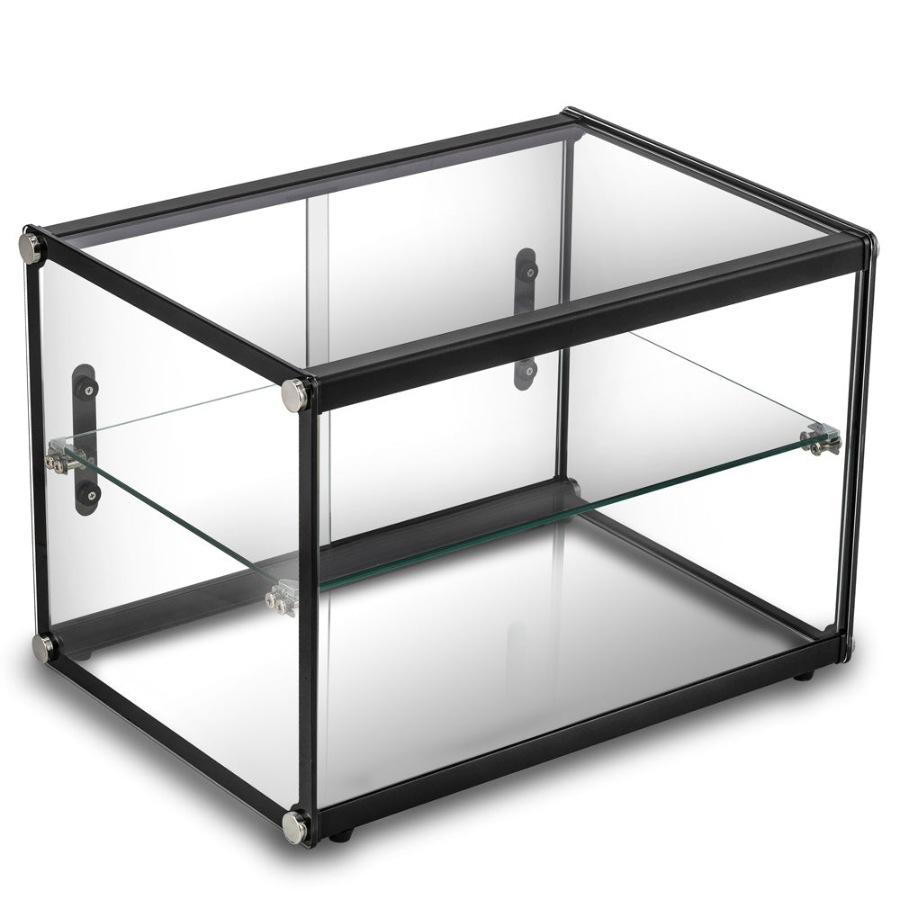 Marchia SA65 22-inch dry straight glass countertop bakery display case with rear access for showcasing baked goods in bakeries cafes and foodservice counters