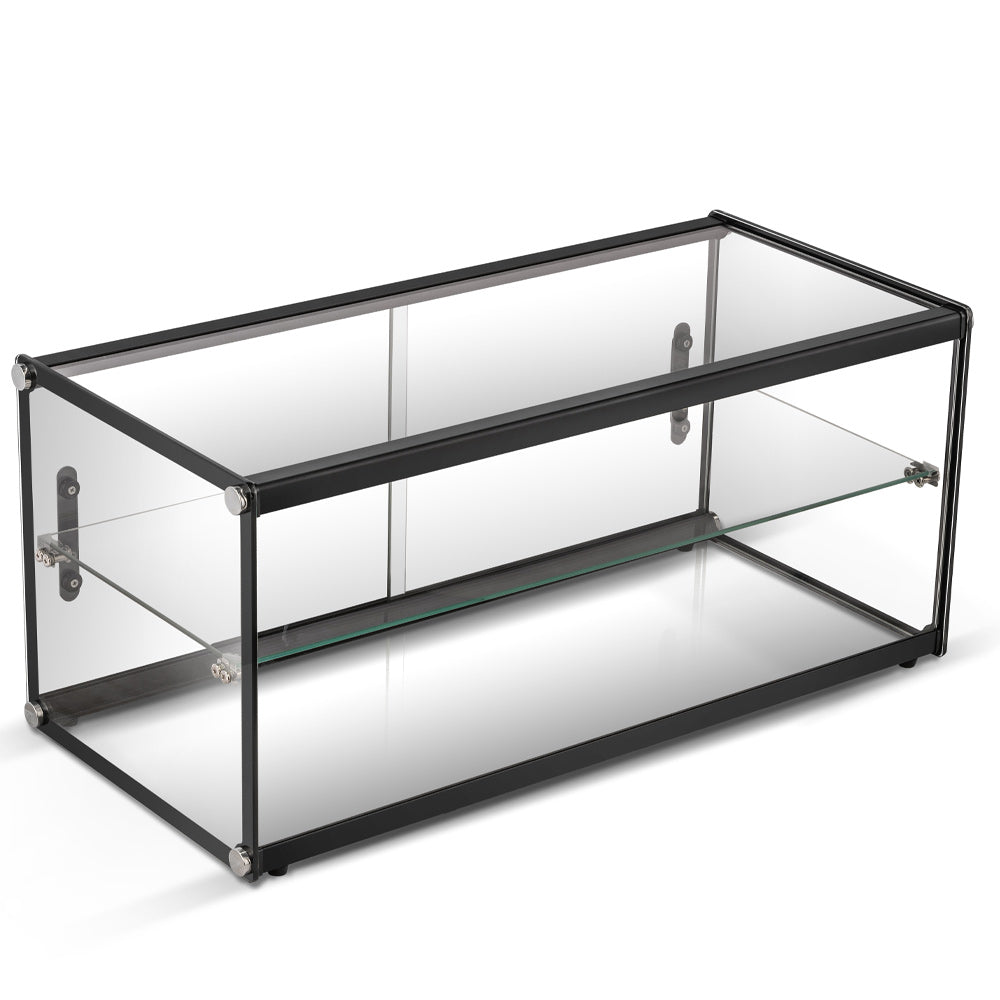 Marchia SA90 33-inch dry straight glass countertop bakery display case with rear access for showcasing pastries cakes and baked goods in bakeries cafes and foodservice counters
