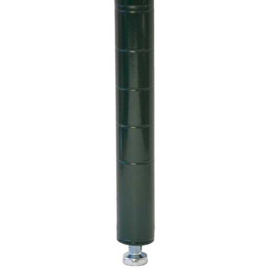 74" green epoxy post is a durable and reliable support solution designed for various shelving applications in commercial and home kitchens. This NSF-listed post provides excellent resistance to rust and corrosion, making it ideal for use in humid environments. The vibrant green epoxy finish not only adds visual appeal but also ensures easy cleaning and maintenance. Perfect for pairing with wire shelves, this post enhances stability and organization, making it an essential component for efficient kitchen set