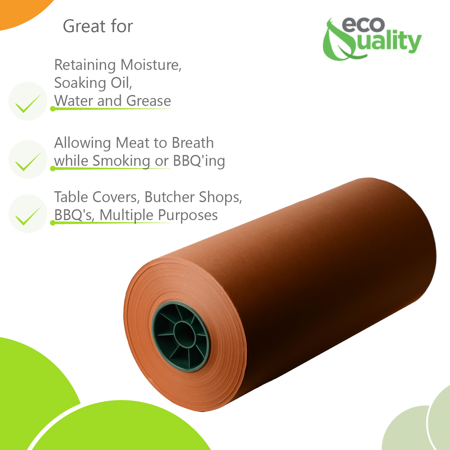 MG15 Kraft Pink Butcher Food Paper Roll 15 x 1000