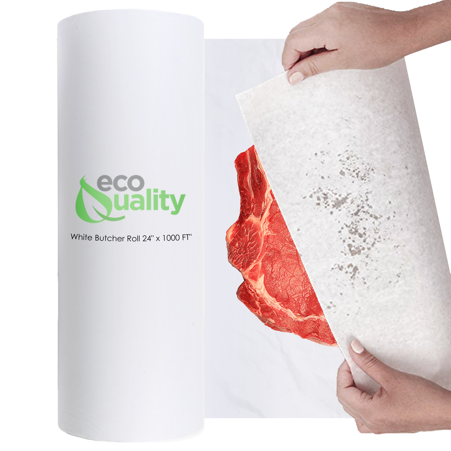 MG24 White Butcher Food Paper Roll 24 x 1000