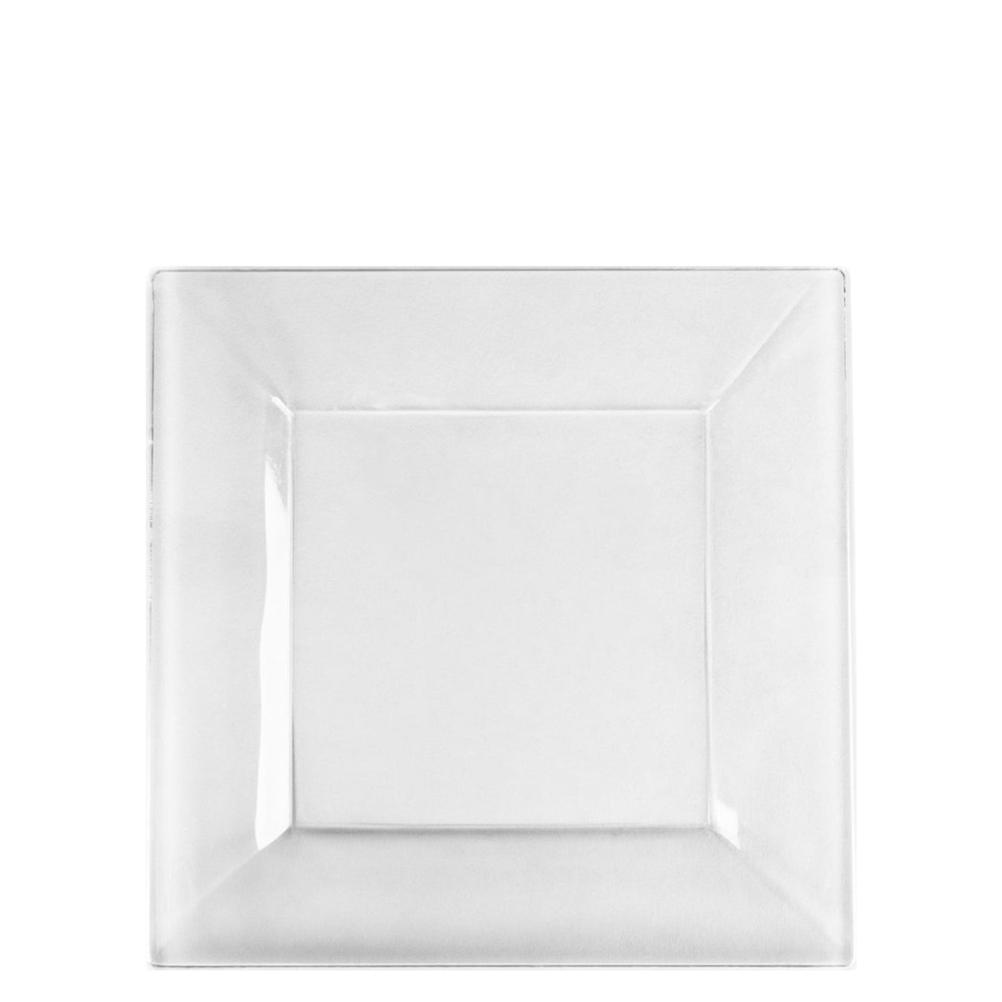 8" Plastic Square Clear Salad Plates Splendid Collection