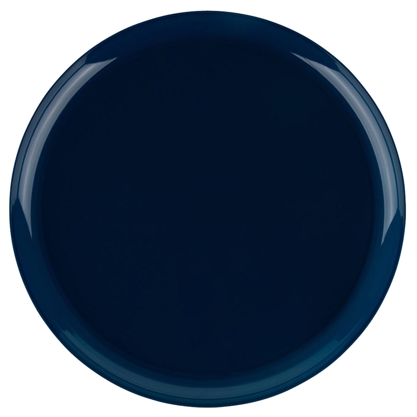 Plastic Tableware Dark Blue Plates Edge Collection Dinner Party Set