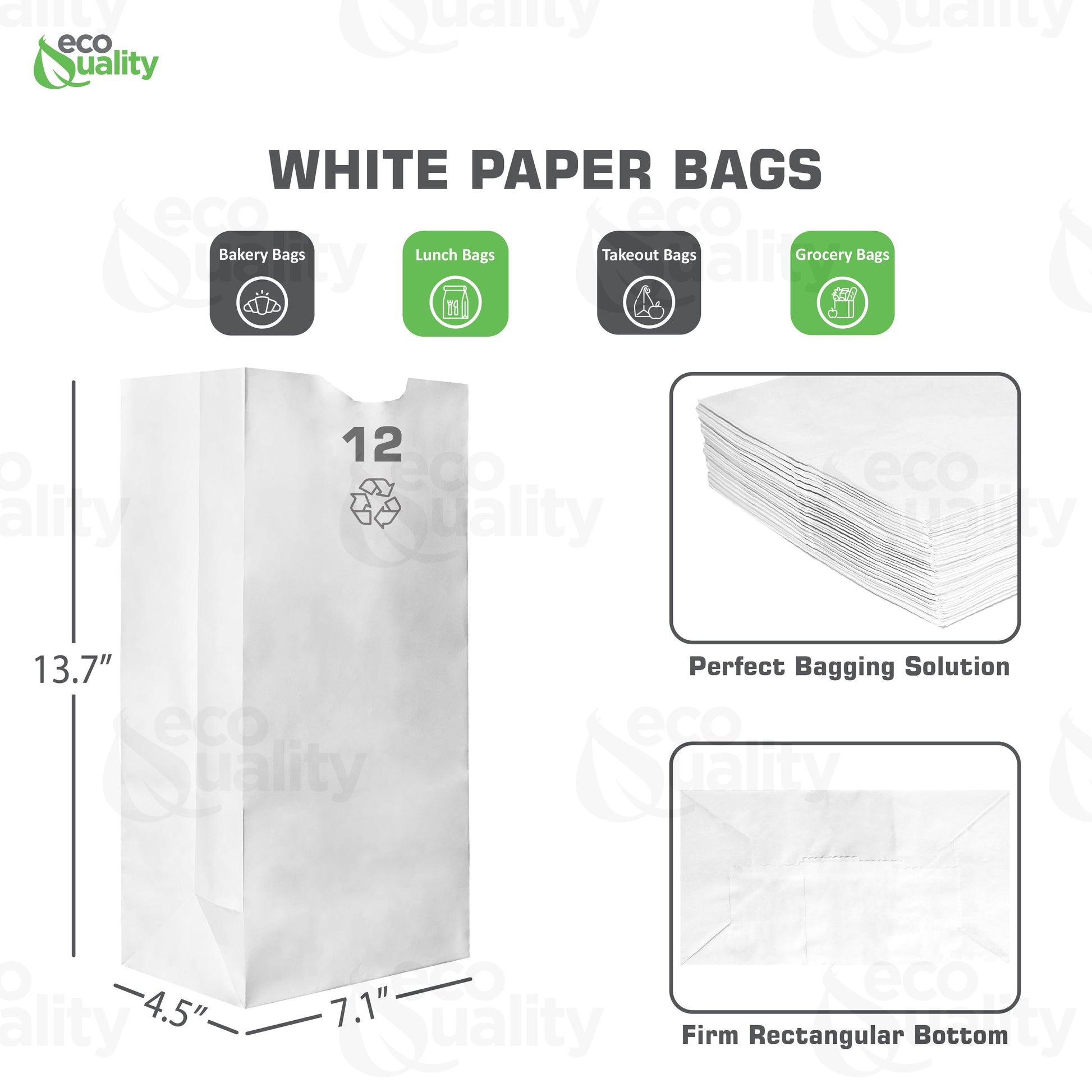disposable bag White Paper Bags white Paper Shopping Bags foldable paper bag catering bags white kraft paper bag 1 pound candy bag snack bag gift bags DIY Bags arts and craft Sandwich Bag white paper bag party favor bag lunch bag togo bag takeout bag Restaurant supplies paper bakery bags Kraft Paper Bags kraft grocery bags supermarket Household Supplies hero bread tall long paper bag 12 pound