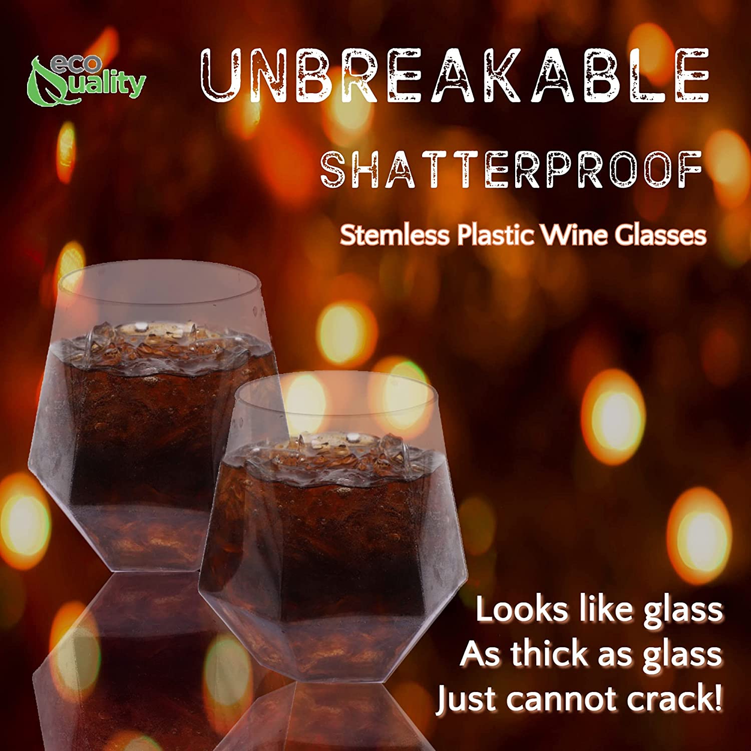 Wine Glass  Wine Champagne Glass  Tumbler  Stemless  Plastic Glass  Plastic  Mini  Food Service Restaurant Commercial Kitchen  Food Prep Equipment  Elegant  Clear Plastic Glass  Champagne Glass  Catering Restaurant Cafe Buffet Event Party  affordable bulk economical commercial wholesale  6oz unbreakable strong reusable disposable 