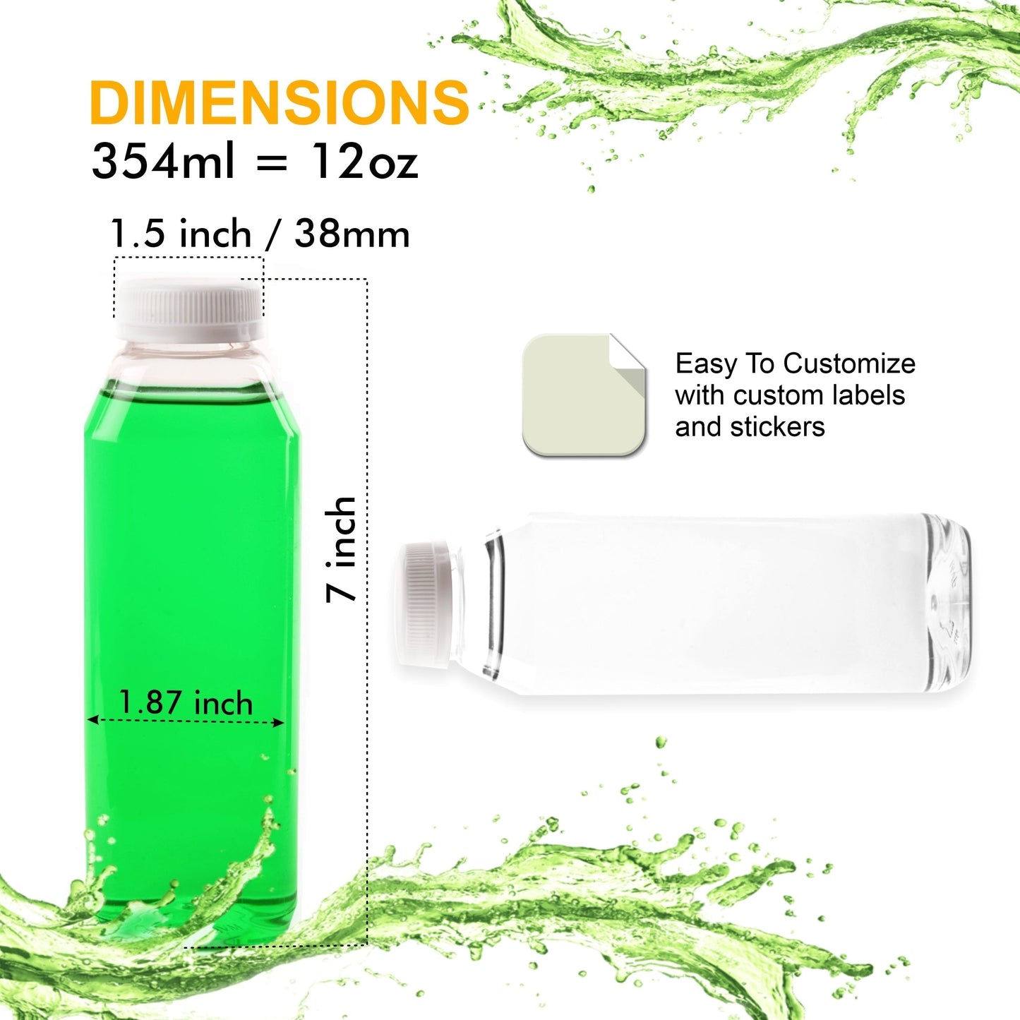 homemade drinks bulk plastic bottles cocktails nutcracker Water Bottles Water Bottle with Lid Water Bottle Plastic Juice Bottle meal prep Juice Container juice bottle lids Empty Juice Bottle Clear Juice Bottles Clear Juice Bottle Bottle Juice bottle 12oz 12 ounces