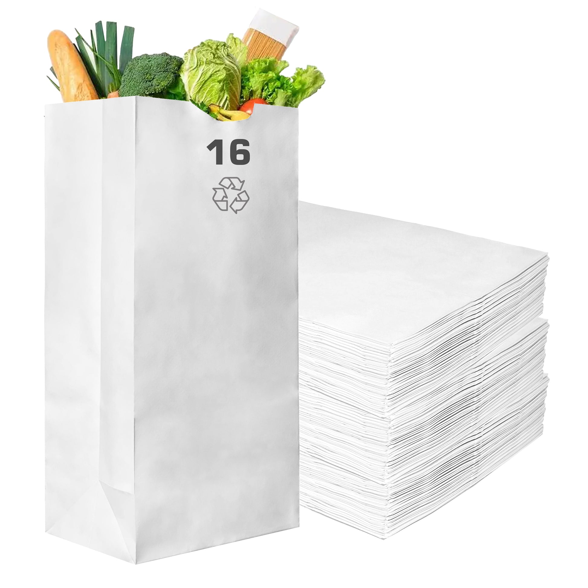 disposable bag White Paper Bags white Paper Shopping Bags foldable paper bag catering bags white kraft paper bag 1 pound candy bag snack bag gift bags DIY Bags arts and craft Sandwich Bag white paper bag party favor bag lunch bag togo bag takeout bag Restaurant supplies paper bakery bags Kraft Paper Bags kraft grocery bags supermarket Household Supplies hero bread tall long paper bag 16 pound