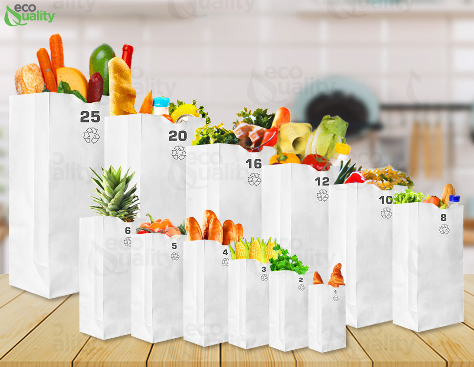 disposable bag White Paper Bags white Paper Shopping Bags foldable paper bag catering bags white kraft paper bag 1 pound candy bag snack bag gift bags DIY Bags arts and craft Sandwich Bag white paper bag party favor bag lunch bag togo bag takeout bag Restaurant supplies paper bakery bags Kraft Paper Bags kraft grocery bags supermarket Household Supplies hero bread tall long paper bag 16 pound