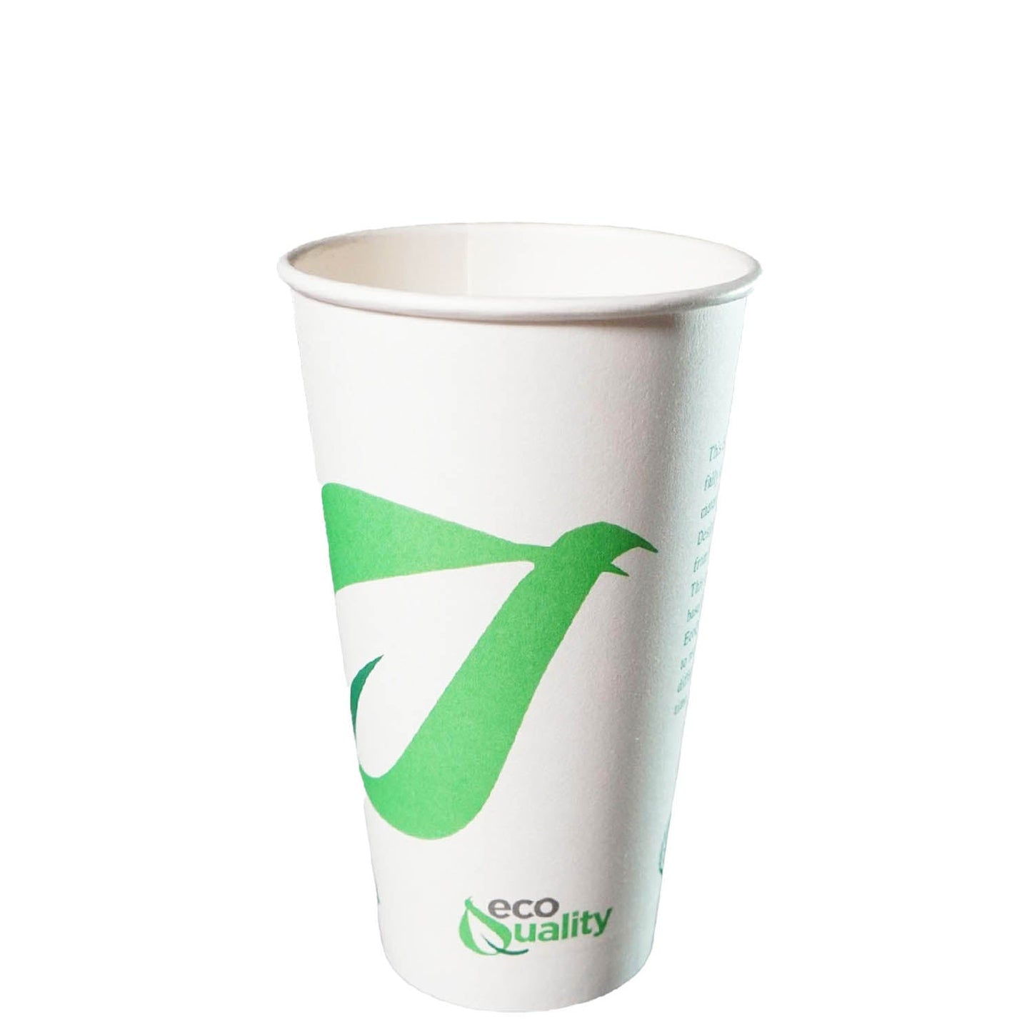 16oz Disposable Compostable Biodegradable White Paper Coffee Cups