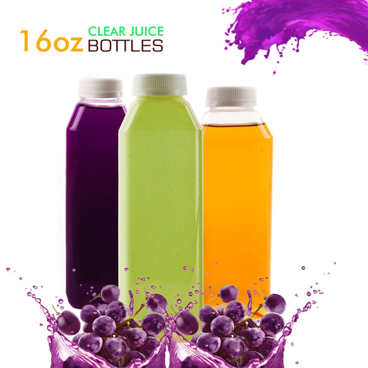 homemade drinks bulk plastic bottles cocktails nutcracker Water Bottles Water Bottle with Lid Water Bottle Plastic Juice Bottle meal prep Juice Container juice bottle lids Empty Juice Bottle Clear Juice Bottles Clear Juice Bottle Bottle Juice bottle 16oz 16 ounces green fruit vegetable natural fresh squeeze juicing cleansing