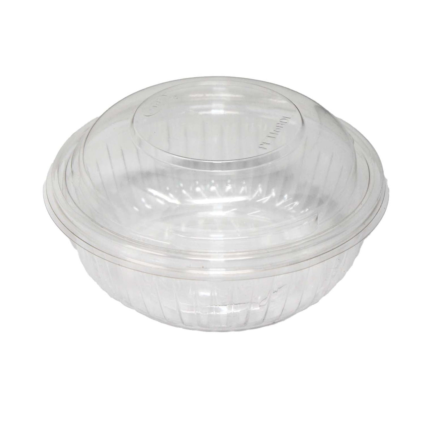 12oz Disposable Plastic Clear Salad Bowls with Dome Lids