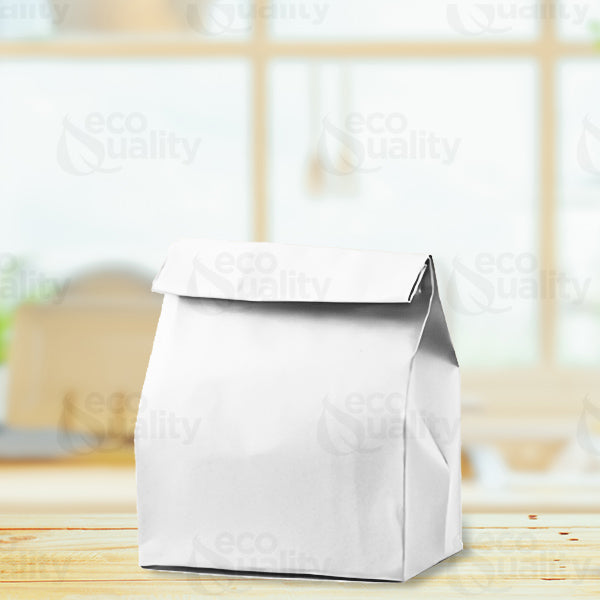 disposable bag White Paper Bags white Paper Shopping Bags foldable paper bag catering bags white kraft paper bag 1 pound candy bag snack bag gift bags DIY Bags arts and craft Sandwich Bag white paper bag party favor bag lunch bag togo bag takeout bag Restaurant supplies paper bakery bags Kraft Paper Bags kraft grocery bags supermarket Household Supplies hero bread tall long paper bag 20 pound