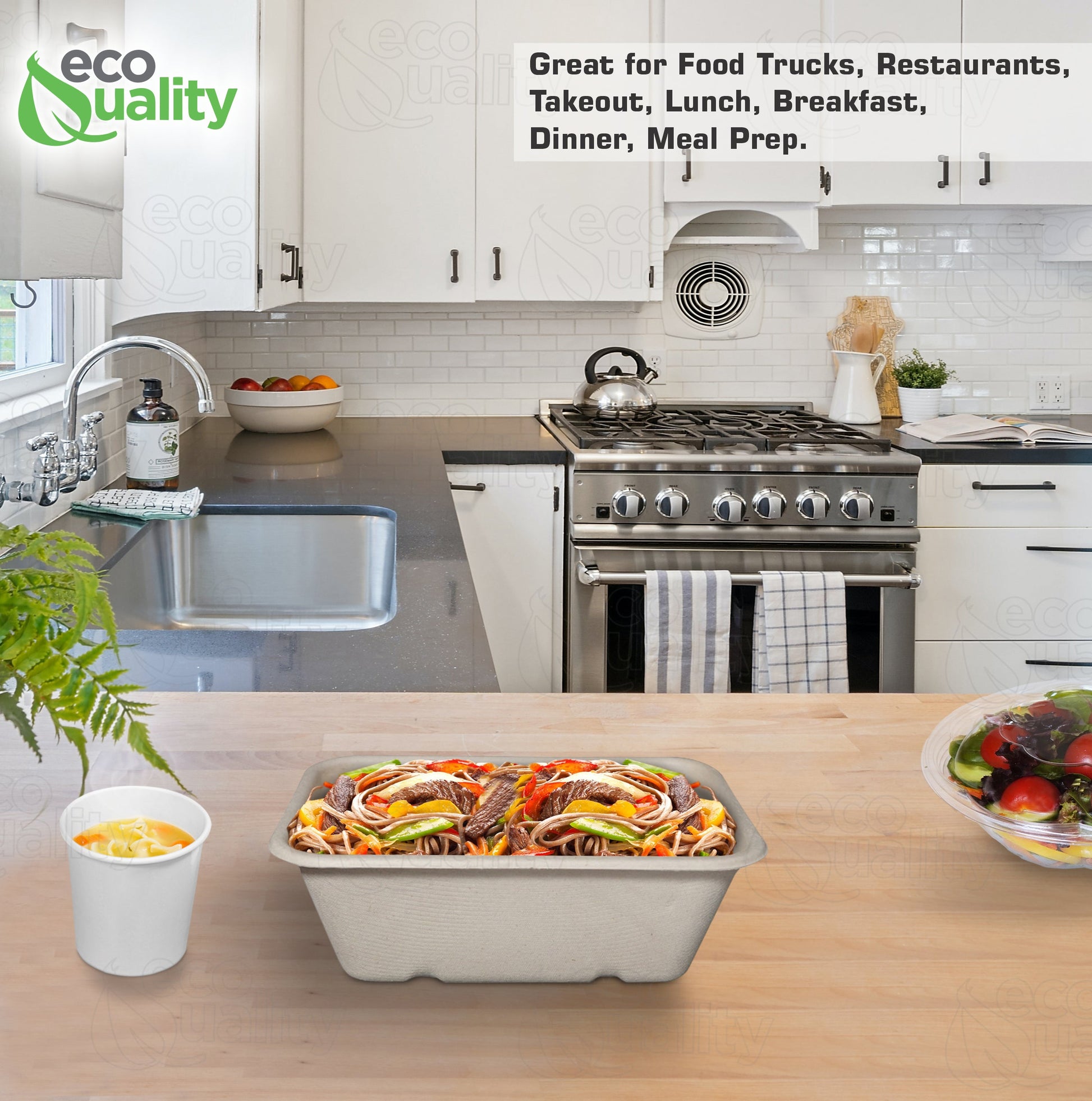 Compostable Sugarcane Fiber Bowl, eco-friendly food storage, sustainable, compostable, oblong bowl made from sugarcane fiber, compostable food storage, Biodegradable, Disposable