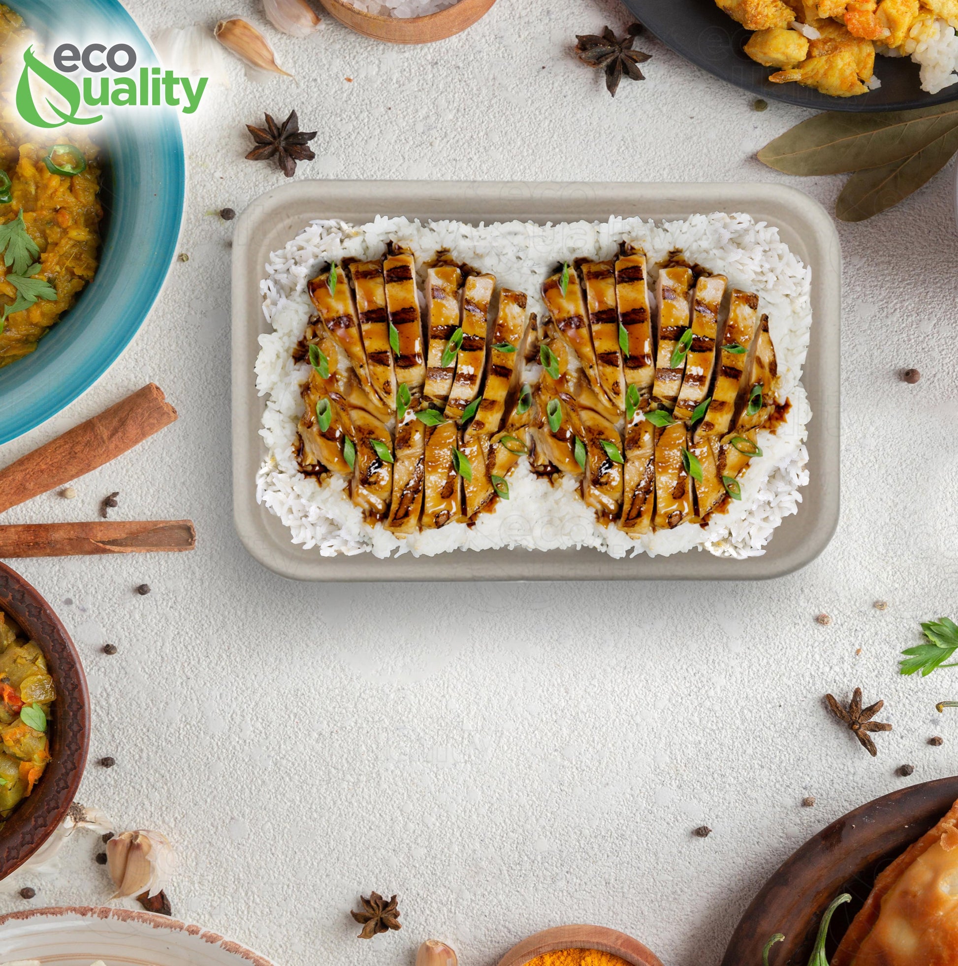 Compostable Sugarcane Fiber Bowl, eco-friendly food storage, sustainable, compostable, oblong bowl made from sugarcane fiber, compostable food storage, Biodegradable, Disposable