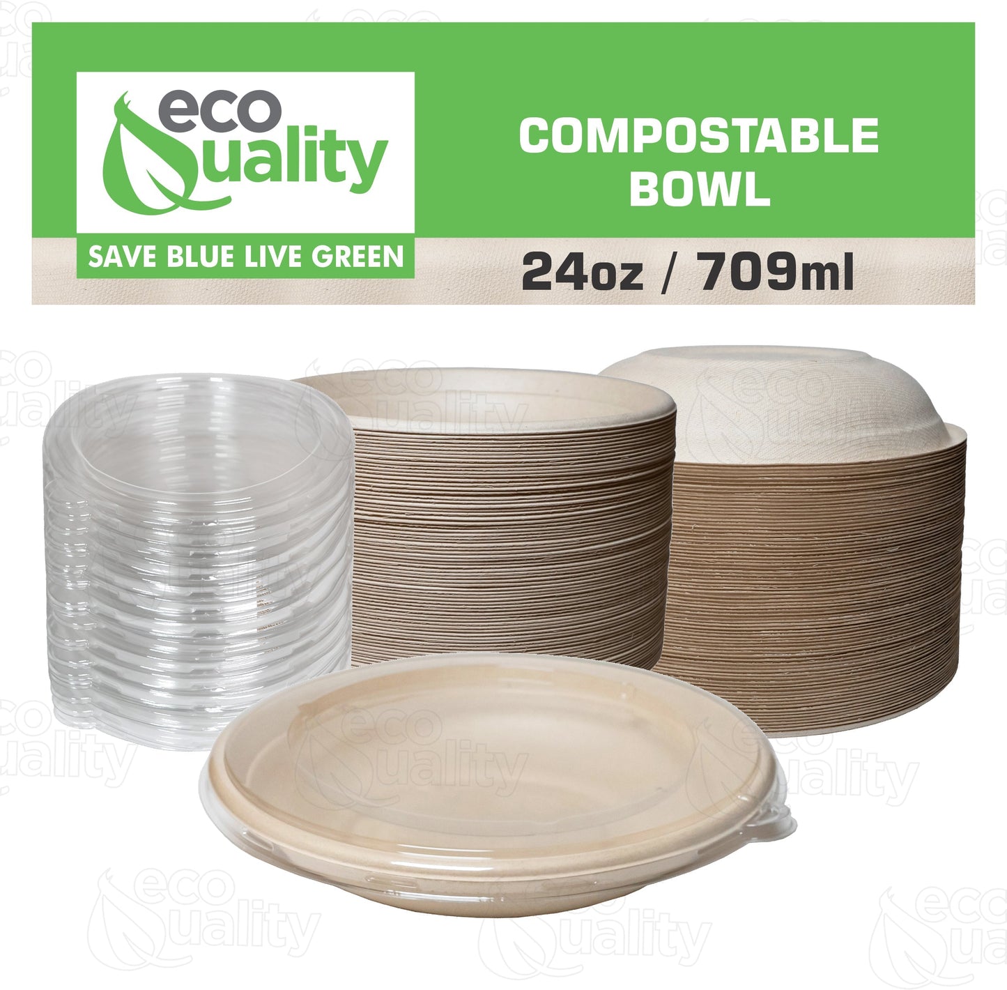 poke bowl breakfast bowl disposableproducts Microwavesafe LeakResistant bowl soupbowl Biodegradable Bowls sugarcane bowl ice cream bowl disposable bowl heavyduty bowl cereal bowl 16 ounces 16oz togo bowl with lids