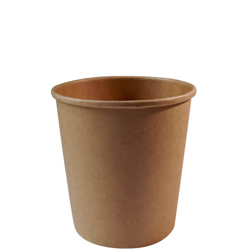 26oz Disposable Kraft Paper Food Soup Cup Ice Cream Yogurt Container