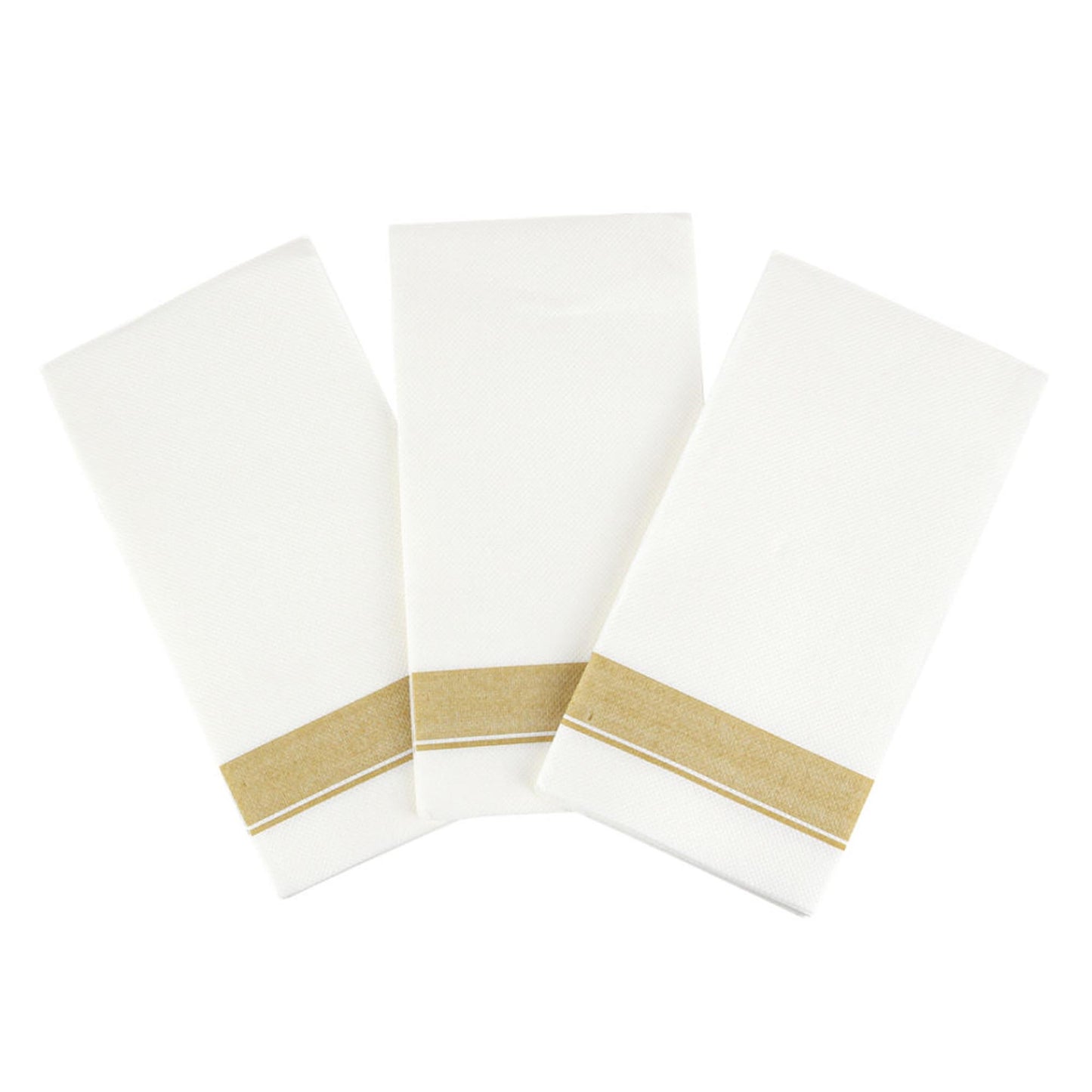 Elegant Cloth-Like Disposable Paper Dinner Napkins Border