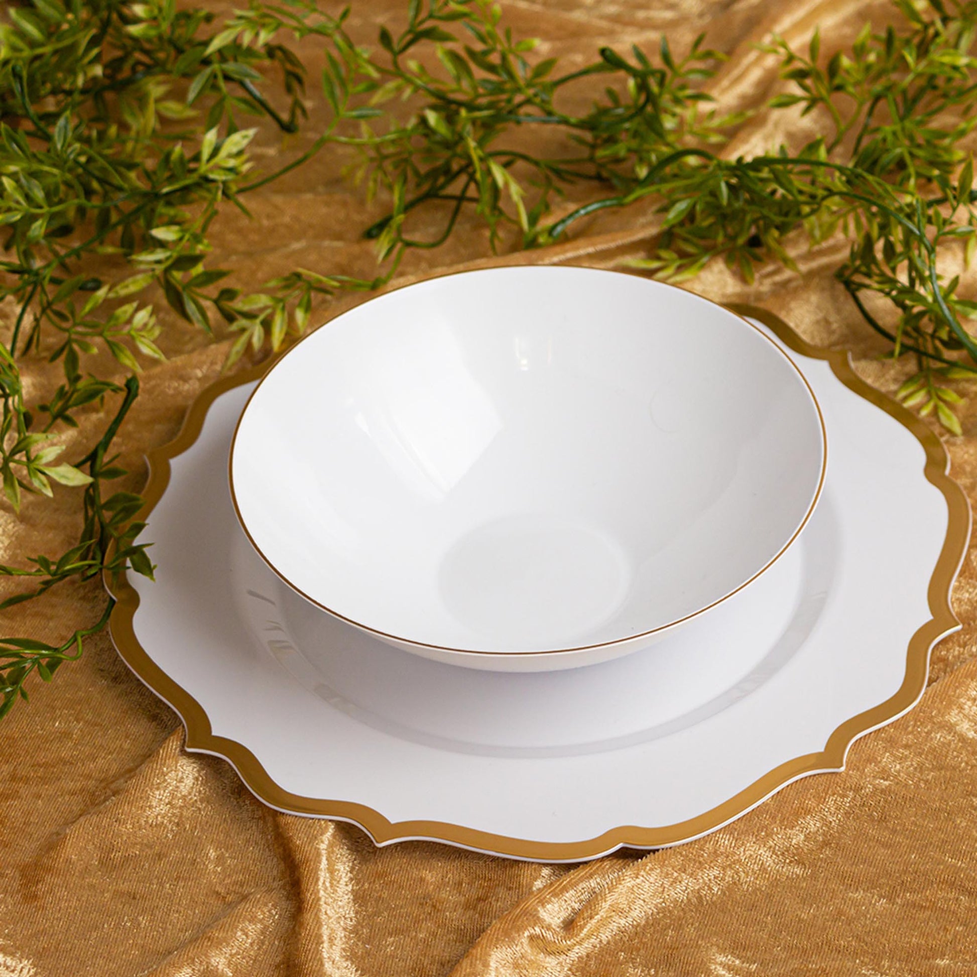 disposable bowls dinner Black plastic elegant tableware dinneware serveware china like salad bowl dessert bowl 16oz 16 ounce