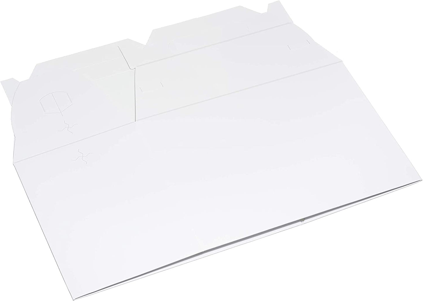 9" x 5" x 6.75" White Treat Gift Boxes, White Gable Boxes with Handles economical bulk wholesale ecoquality restaurant fast food supplies nyc