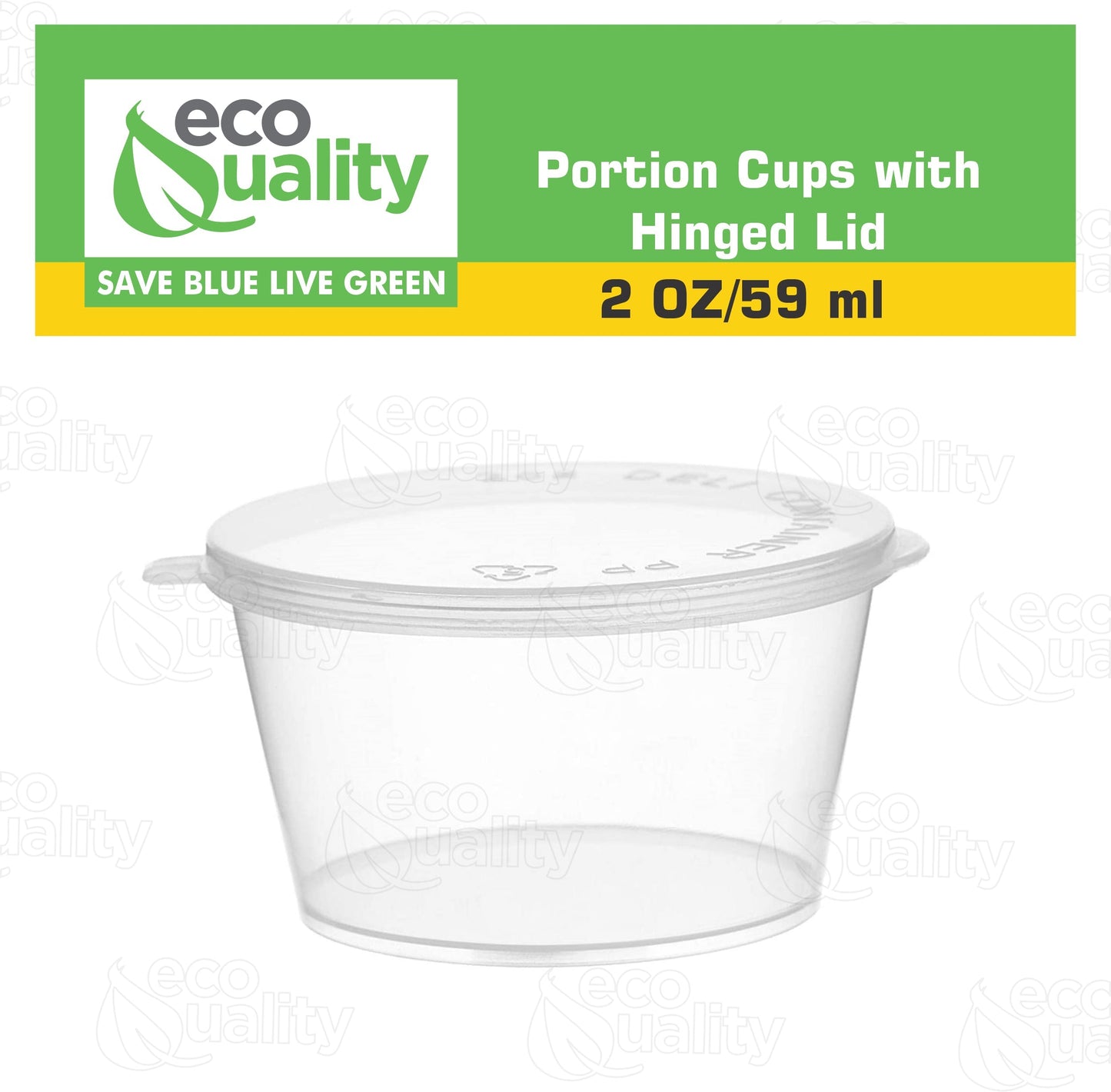 travel size To Go Take Out tasting Portion Dipping containers restaurant fast food food packaging jello shot slime storage diy small Plastic leak proof freezer safe leak proof ketchup mustard  mayo hot sauce hinged lid Disposable Portion Condiment Clear 2oz 2 ounces economical bulk wholesale ecoquality restaurant fast food supplies