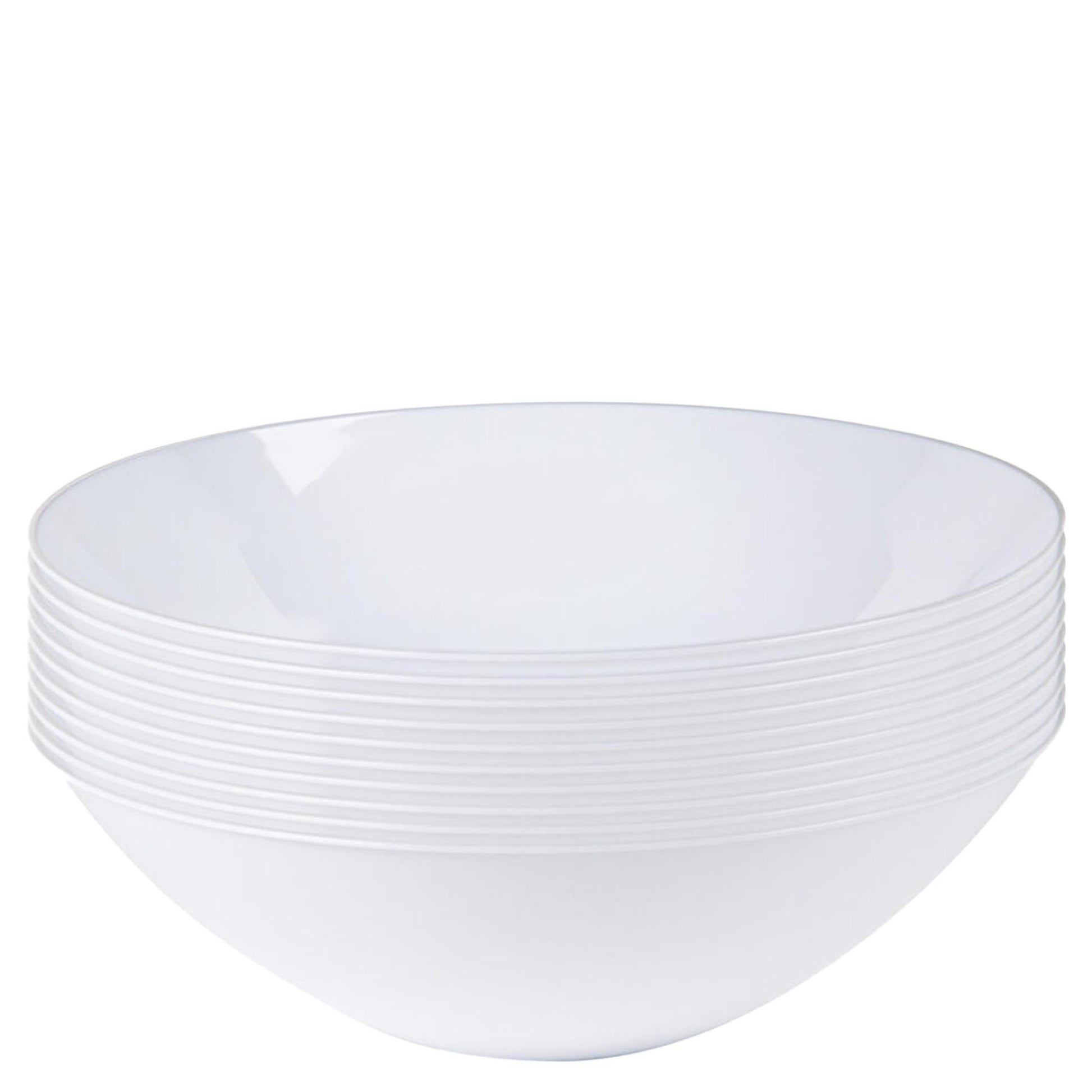 disposable bowls dinner clear plastic elegant tableware dinneware serveware china like salad bowl dessert bowl 16oz 16 ounce