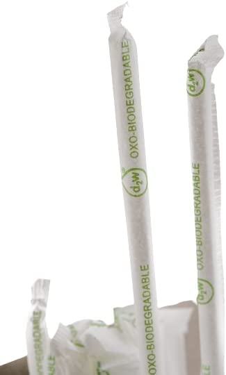 Wrapped Disposable Jumbo eco Straws drinking soda juice cold milkshake smoothie plastic alternative free ecofriendly compostable made of sugarcane bagasse compostable solutions  7.75 inch " Individually Wrapped clear 100% Oil Free Non-Eco-Toxic Food Safe affordable bulk economical commercial wholesale Restaurant Food Trucks Caterers take out sustainable ecoquality d2w