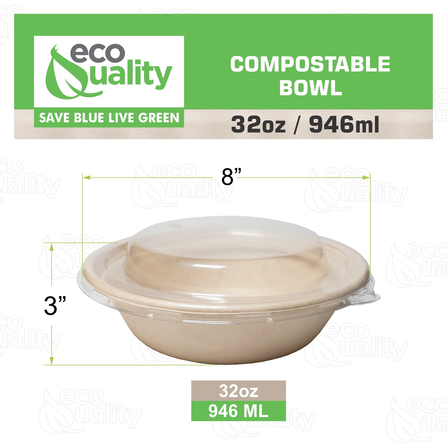 kraftbowl disposableproducts Microwavesafe LeakResistant bowl soupbowl Biodegradable Bowls sugarcane bowl ice cream bowl disposable bowl heavyduty bowl zerowaste ecofriendly plasticfree 24 ounces 24 oz breakfast bowl dinner bowl lunch bowl poke bowl with dome lid acai bowl 