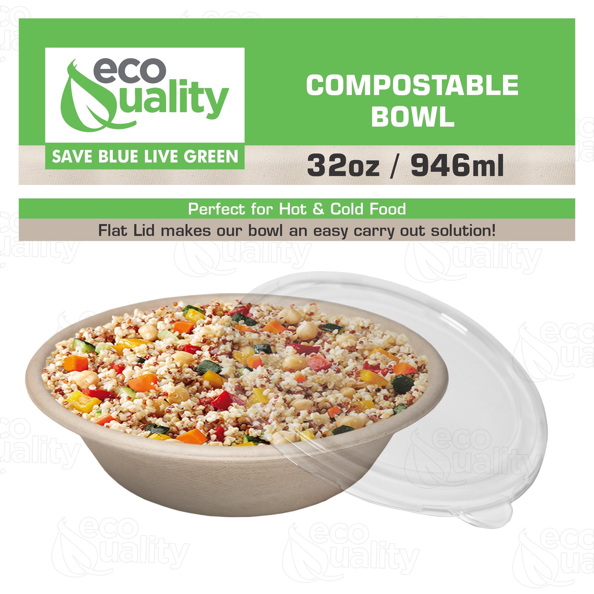 poke bowl breakfast bowl disposableproducts Microwavesafe LeakResistant bowl soupbowl Biodegradable Bowls sugarcane bowl ice cream bowl disposable bowl heavyduty bowl cereal bowl 16 ounces 16oz togo bowl with lids