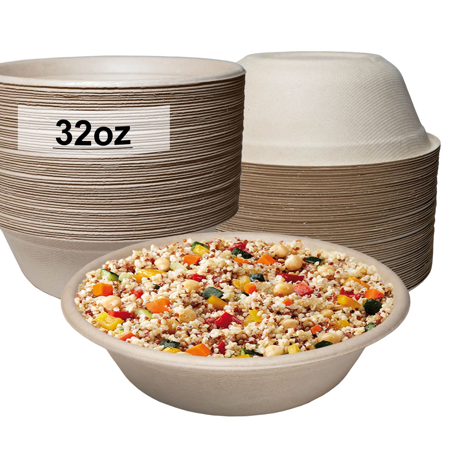 compostable zerowaste ecofriendly plasticfree kraftbowl disposableproducts Microwavesafe LeakResistant bowl soupbowl Biodegradable Bowls sugarcane bowl ice cream bowl disposable bowl heavyduty bowl salad bowl